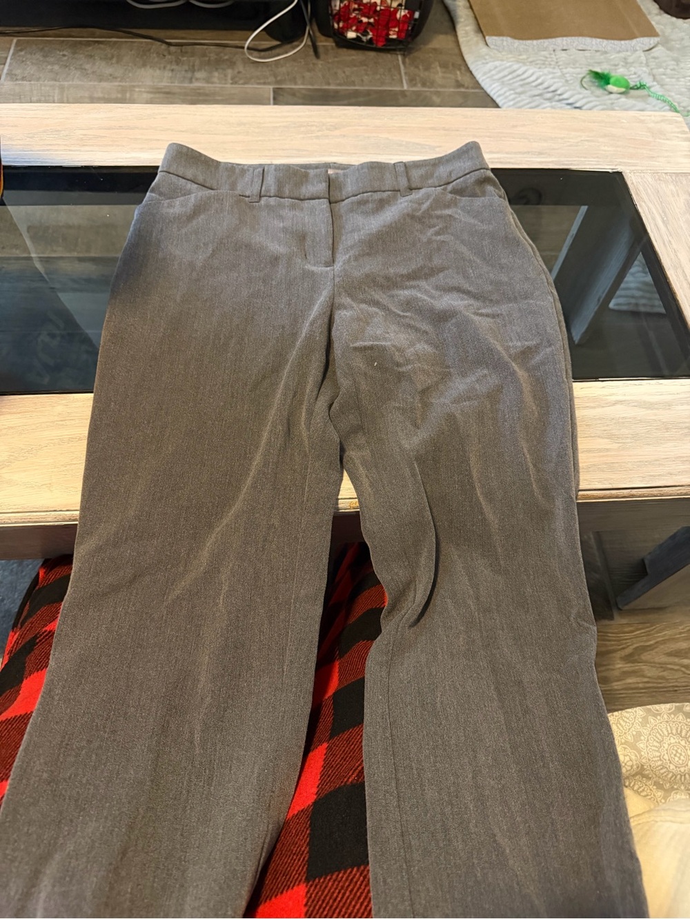 Women’s Gray Dress Pants - Classic Straight Fit